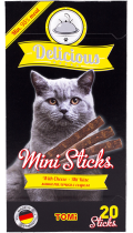 TOMi Cat Delicious Mini Sticks Cheese с сыром