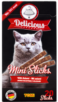TOMi Cat Delicious Mini Sticks Salami с салями