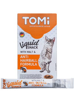 TOMi Cat Liquid Snack Malt & Hairball с солодом