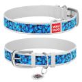 Изображение 1 - Collar WauDog Design Голубые бабочки с qr паспортом белый
