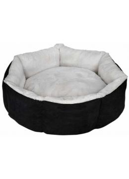 Milord Лежак Capcake black/white круглый