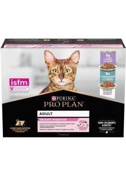 ProPlanAdult Delicate Digestion мультипак с индейкой и рыбой