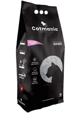Catmania Baby powder Комкующийся наполнитель с запахом детской присыпки