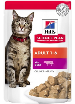 Hill's SP Feline Adult Beef с говядиной в соусе