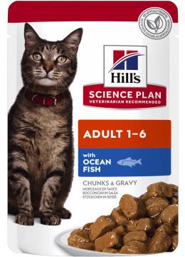 Hill's SP Feline Adult Ocean Fish с океанической рыбой в соусе