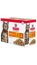 Hill's SP Feline Adult Мультипак курица/индейка в соусе