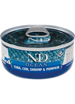 Farmina N&D Ocean GF Adult Tuna, Cod, Shrimp & Pumpkin