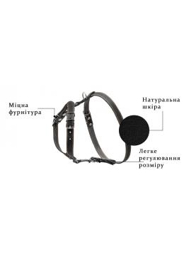 Collar Шлея одинарная с кожи, коричневая