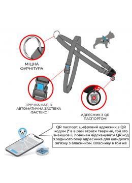 Collar WauDog Nylon Авокадо нейлоновая быстросъемная шлея