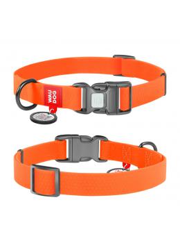 Collar WauDog Waterproof Водостойкий ошейник оранжевий