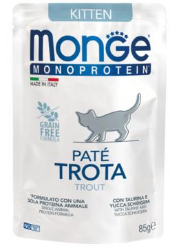 Monge Cat Monoprotein Pate Kitten паштет с форелью