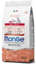 Monge Mini Puppy & Junior с лососем и рисом