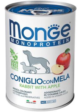 Monge Dog Monoprotein Fruit Wet кролик с яблоком