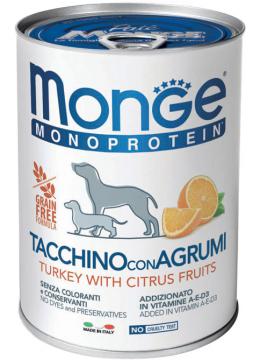 Monge Dog Monoprotein Fruit Wet индейка с цитрусами