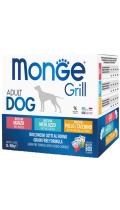 Monge Dog Grill Multipack Buste Яловичина з тріскою та птиця
