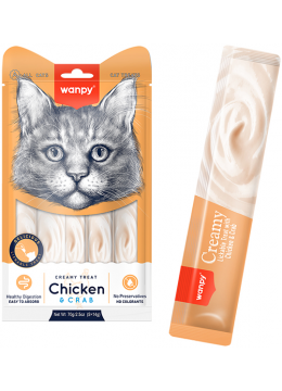 Wanpy Cat Creamy Lickable Treats Chicken & Crab