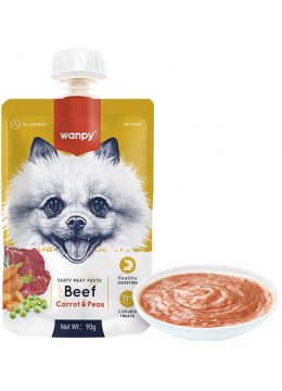 Wanpy Dog Beef Carrot & Pea крем-пюре
