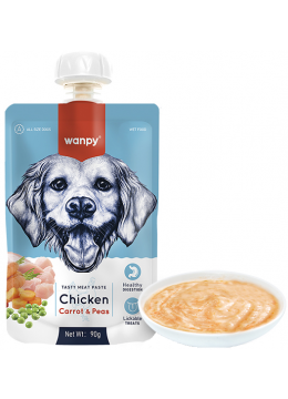 Wanpy Dog Chicken Carrot & Pea крем-пюре