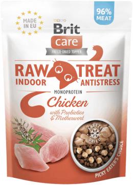 Brit Raw Treat Cat Indoor&Antistress Курица с пустырником