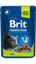 Brit Premium Cat Pouch Ягненок в соусе для стерилизованных кошек