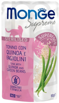 Monge Supreme Sterilised Тунец с киноа и зеленой фасолью