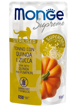 Monge Supreme Sterilised Тунец с киноа и тыквой