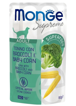 Monge Supreme Тунец с брокколи и кукурузой
