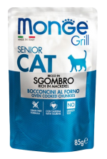 Monge Сat Grill Bocconcini in Jelly Senior Желе с скумбрией