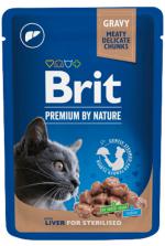 Brit Premium Pouch печінка для стерилізованих котів