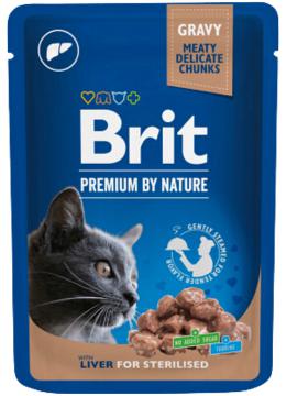 Brit Premium Pouch печінка для стерилізованих котів