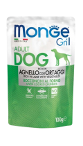 Monge Dog Grill Bocconcini Желе с бараниной и овощами