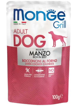 Monge Dog Grill Bocconcini Желе с говядиной