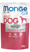 Monge Dog Grill Bocconcini Желе с говядиной