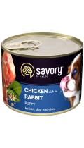 Savory Dog All breeds Puppy Chicken and Rabbit pate
