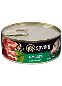 Savory Dog Gourmand 4 meats pate