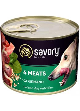 Savory Dog Gourmand 4 meats pate