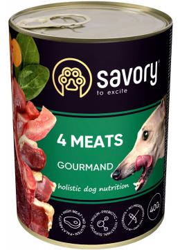 Savory Dog Gourmand 4 meats pate
