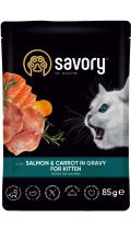 Savory Kitten Salmon and Carrot in Gravy