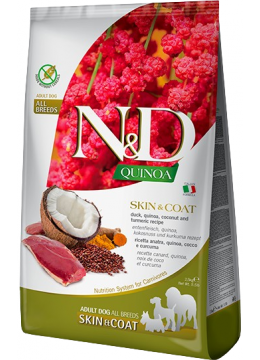 Farmina N&D GF Quinoa Adult Medium and Maxi Утка с киноа