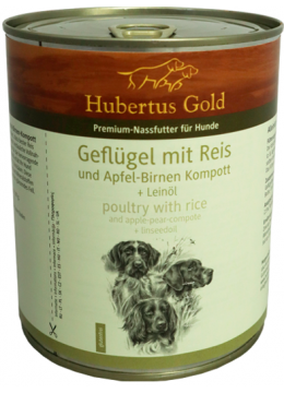 Hubertus Gold птица и рис с яблоком