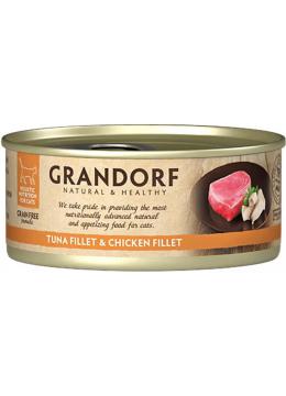 Grandorf Cat Tuna Fillet and Chicken Fillet влажный корм