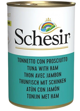 Schesir Cat Tунец с ветчиной в бульоне