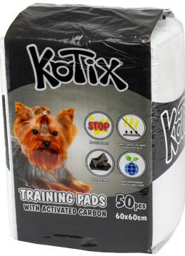 Kotix Premium Pet Training Pads с активированным углем 60х60 см