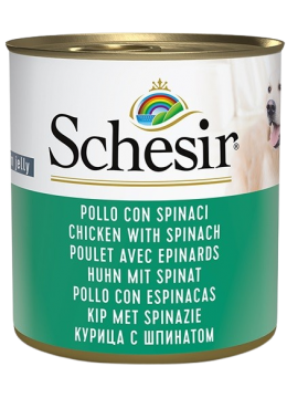 Schesir Dog Курица со шпинатом в желе