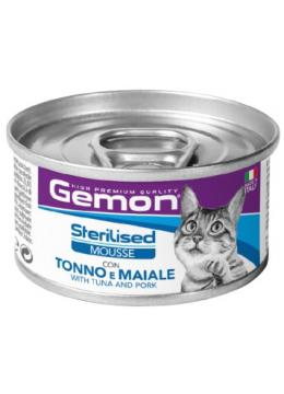 Gemon Cat Mousse Adult Sterilised c тунцом и свининой