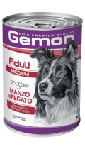 Gemon Medium Adult кусочки с говядиной и печенью