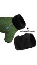 Barksi Textile Комбинезон-дождевик стеганный зеленый