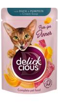 Delickcious Кусочки утки с тыквой в крем-супе