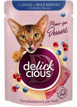 Delickcious Хлопья с уткой и лесными ягодами в сливочном соусе
