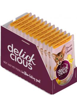 Delickcious Хлопья с кроликом и тропическими фруктами в сливочном соусе